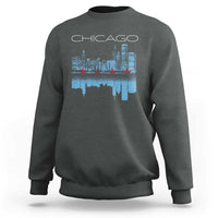Chicago City Skyline Night Lights Sweatshirt