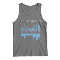 Chicago City Skyline Night Lights Tank Top