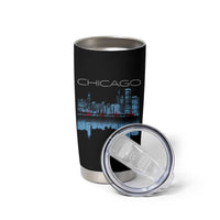 Chicago City Skyline Night Lights Tumbler Cup