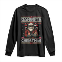 Gangster Santa Claus Hip Hop Rap Christmas Cool Long Sleeve Shirt - Wonder Print Shop