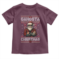 Gangster Santa Claus Hip Hop Rap Christmas Cool Toddler T Shirt - Wonder Print Shop