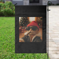 Funny Gangster Cats Christmas Garden Flag Smoking Kitten Meme - Wonder Print Shop