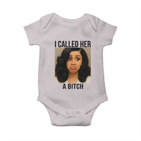 Funny Doll Face Meme Baby Onesie I Called Her A Bitch - Wonder Print Shop