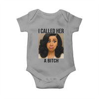 Funny Doll Face Meme Baby Onesie I Called Her A Bitch - Wonder Print Shop