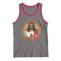 Funny Jesus Racing Tank Top If You Are Not First You Are Last - Wonder Print Shop
