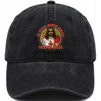 Funny Jesus Racing Washed Cotton Baseball Cap If You Are Not First You Are Last