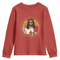 Funny Jesus Racing Youth Sweatshirt If You Are Not First You Are Last - Wonder Print Shop