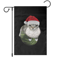 Watermelon Cat Christmas Garden Flag Funny Silly Kitten Meme - Wonder Print Shop