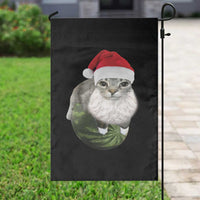 Watermelon Cat Christmas Garden Flag Funny Silly Kitten Meme - Wonder Print Shop