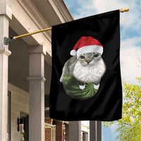 Watermelon Cat Christmas Garden Flag Funny Silly Kitten Meme - Wonder Print Shop