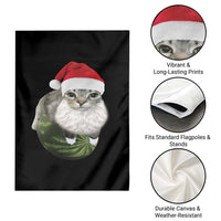 Watermelon Cat Christmas Garden Flag Funny Silly Kitten Meme - Wonder Print Shop