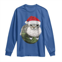 Watermelon Cat Christmas Long Sleeve Shirt Funny Silly Kitten Meme - Wonder Print Shop