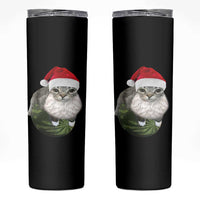 Watermelon Cat Christmas Skinny Tumbler Funny Silly Kitten Meme - Wonder Print Shop