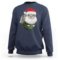 Watermelon Cat Christmas Sweatshirt Funny Silly Kitten Meme - Wonder Print Shop