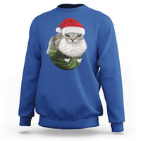 Watermelon Cat Christmas Sweatshirt Funny Silly Kitten Meme - Wonder Print Shop