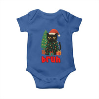 Funny Cat Bruh Christmas Baby Onesie Silly Meme Kitty Xmas - Wonder Print Shop
