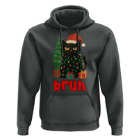 Funny Cat Bruh Christmas Hoodie Silly Meme Kitty Xmas - Wonder Print Shop