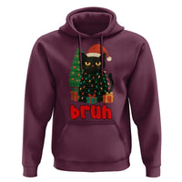 Funny Cat Bruh Christmas Hoodie Silly Meme Kitty Xmas - Wonder Print Shop