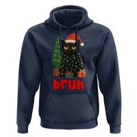 Funny Cat Bruh Christmas Hoodie Silly Meme Kitty Xmas - Wonder Print Shop