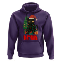 Funny Cat Bruh Christmas Hoodie Silly Meme Kitty Xmas - Wonder Print Shop