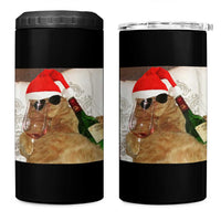 Funny Cat Drinking Wine Christmas 4 in 1 Can Cooler Tumbler - Wonder Print Shop