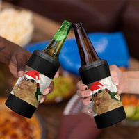 Funny Cat Drinking Wine Christmas 4 in 1 Can Cooler Tumbler - Wonder Print Shop