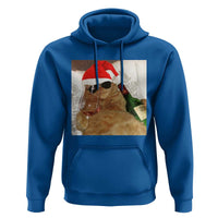 Funny Cat Drinking Wine Christmas Hoodie - Wonder Print Shop