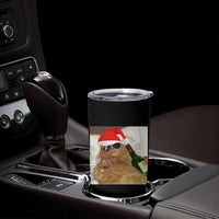 Funny Cat Drinking Wine Christmas Tumbler Cup - Wonder Print Shop