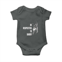 Funny Wolf Baby Onesie Be Respectful To Daddy - Wonder Print Shop