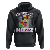Funny Cat Meme Hoodie Greetings Huzz - Wonder Print Shop