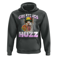 Funny Cat Meme Hoodie Greetings Huzz - Wonder Print Shop