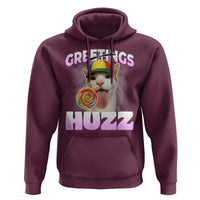 Funny Cat Meme Hoodie Greetings Huzz - Wonder Print Shop