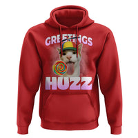 Funny Cat Meme Hoodie Greetings Huzz - Wonder Print Shop