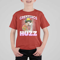 Funny Cat Meme T Shirt For Kid Greetings Huzz - Wonder Print Shop