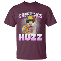 Funny Cat Meme T Shirt Greetings Huzz - Wonder Print Shop