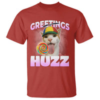 Funny Cat Meme T Shirt Greetings Huzz - Wonder Print Shop