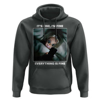 Funny Doll Face Meme Hoodie It Is Fine I Am Fine Everything Is Fine - Wonder Print Shop
