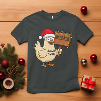 Chicken Game Christmas T Shirt Funny Do Not Look At The Chicken - Wonder Print Shop