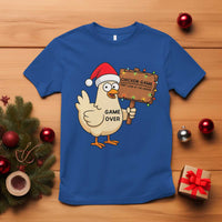 Chicken Game Christmas T Shirt Funny Do Not Look At The Chicken - Wonder Print Shop