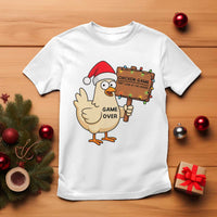 Chicken Game Christmas T Shirt Funny Do Not Look At The Chicken - Wonder Print Shop