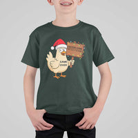 Chicken Game Christmas T Shirt For Kid Funny Do Not Look At The Chicken - Wonder Print Shop