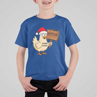 Chicken Game Christmas T Shirt For Kid Funny Do Not Look At The Chicken - Wonder Print Shop