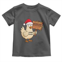 Chicken Game Christmas Toddler T Shirt Funny Do Not Look At The Chicken - Wonder Print Shop