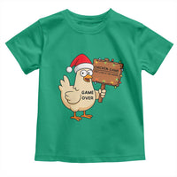 Chicken Game Christmas Toddler T Shirt Funny Do Not Look At The Chicken - Wonder Print Shop