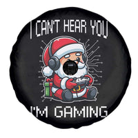 Funny Santa Gamer Christmas Spare Tire Cover I Can Not Hear You I Am Gaming - Wonder Print Shop