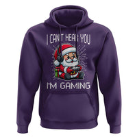 Funny Santa Gamer Christmas Hoodie I Can Not Hear You I Am Gaming - Wonder Print Shop