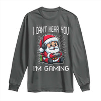 Funny Santa Gamer Christmas Long Sleeve Shirt I Can Not Hear You I Am Gaming - Wonder Print Shop