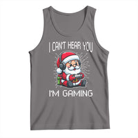 Funny Santa Gamer Christmas Tank Top I Can Not Hear You I Am Gaming - Wonder Print Shop