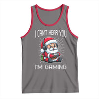 Funny Santa Gamer Christmas Tank Top I Can Not Hear You I Am Gaming - Wonder Print Shop