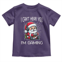 Funny Santa Gamer Christmas Toddler T Shirt I Can Not Hear You I Am Gaming - Wonder Print Shop